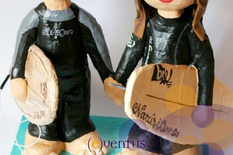 Novios  pastel personalizados