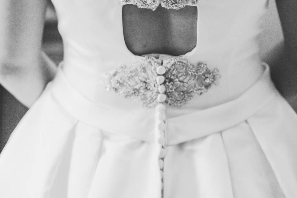 Detalle de la novia