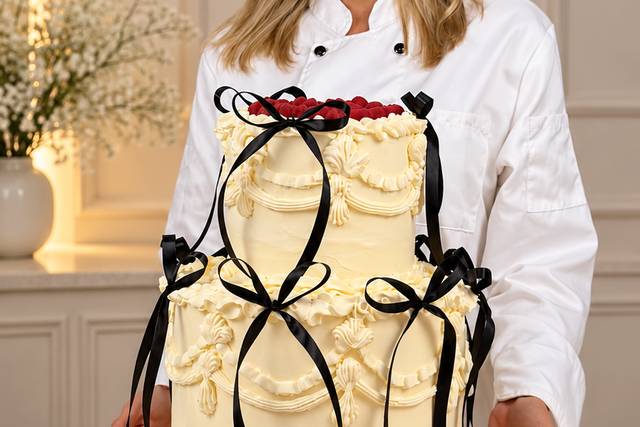 Tarta de dos pisos