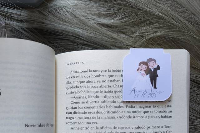 Marcapáginas magnéticos pareja