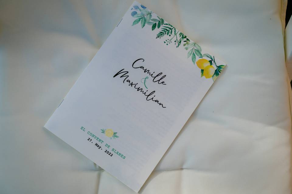 Invitación de boda estilo floral