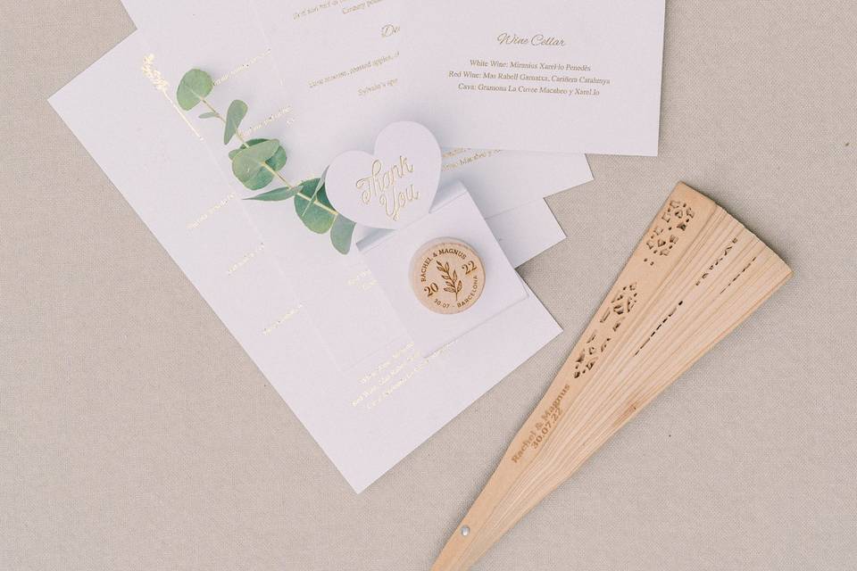 Invitación de boda dorado