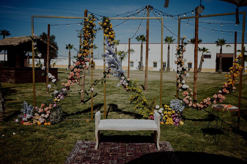 Altar de la boda de E+A