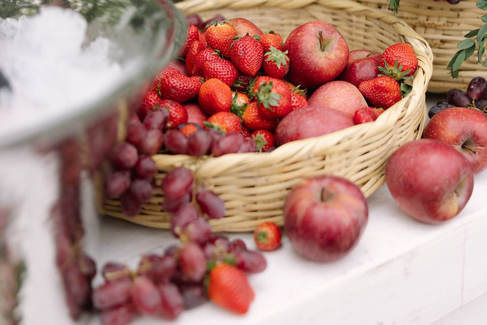 Fruta de decoración