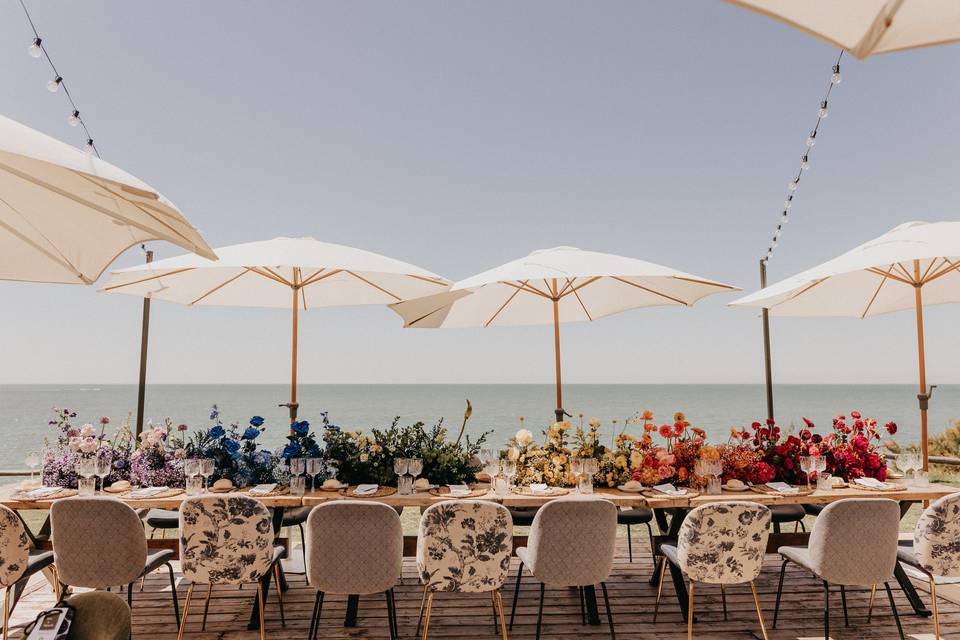 Mesa presidencial arcoíris