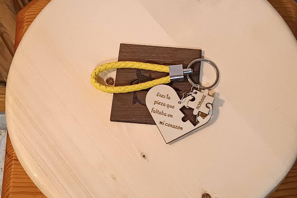 Llavero pieza de corazon