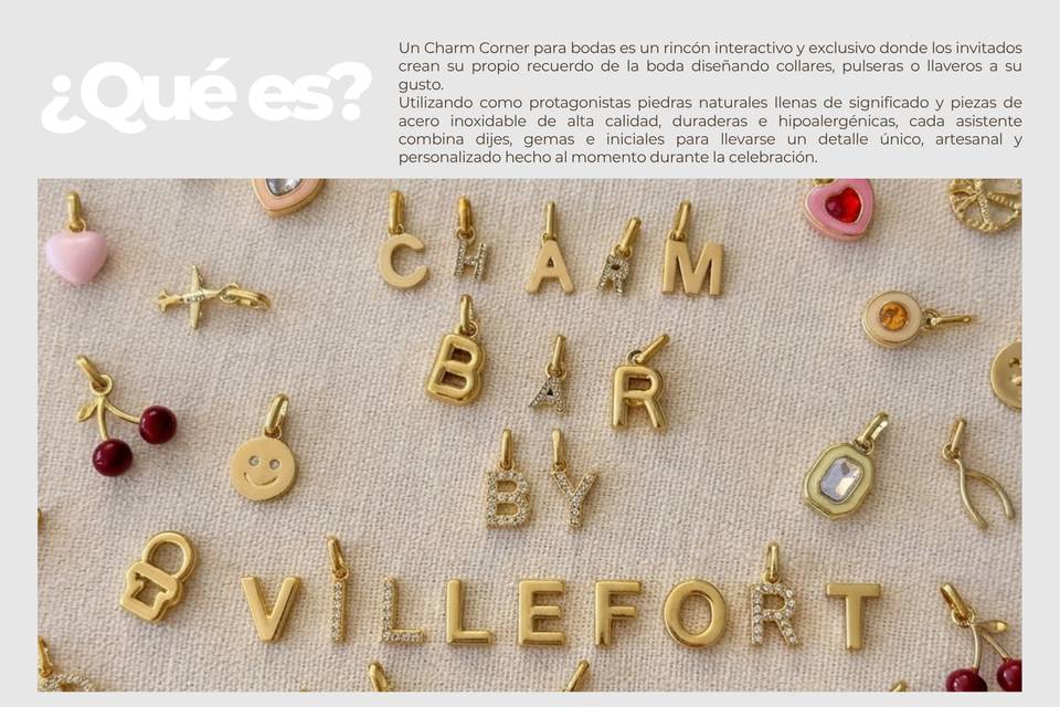 Nuestro puesto de charm bar
