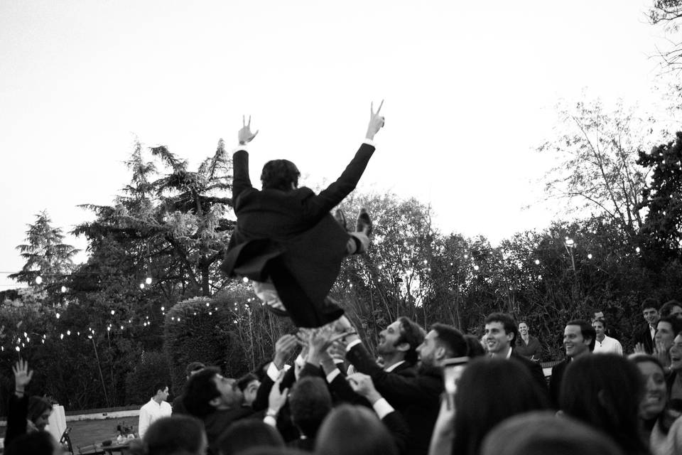 En la boda de M & A