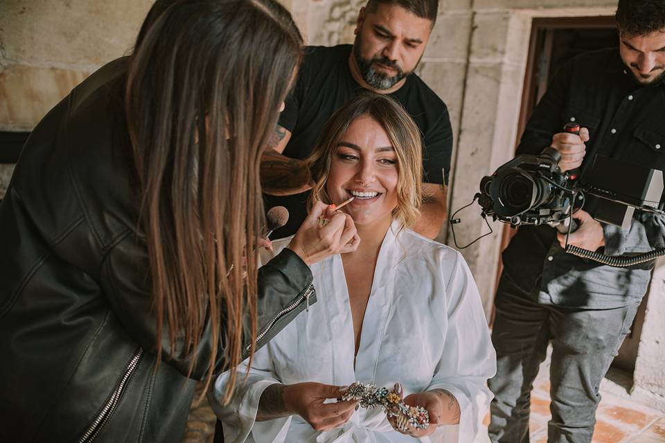 Los preparativos de la novia