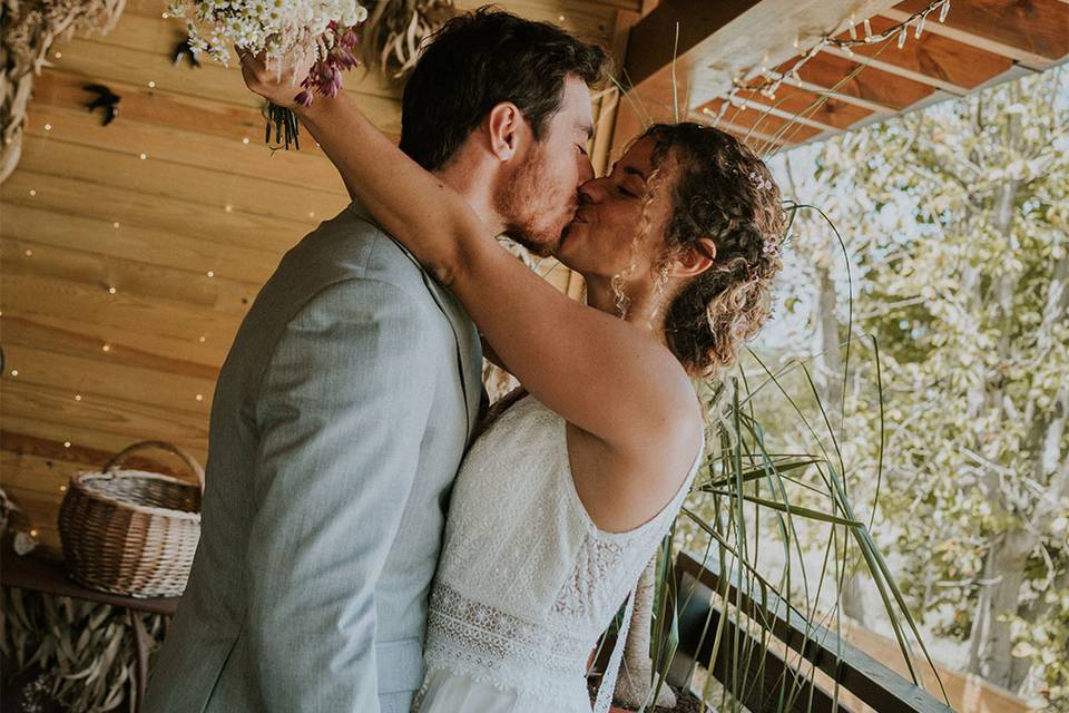 Sesión con los novios