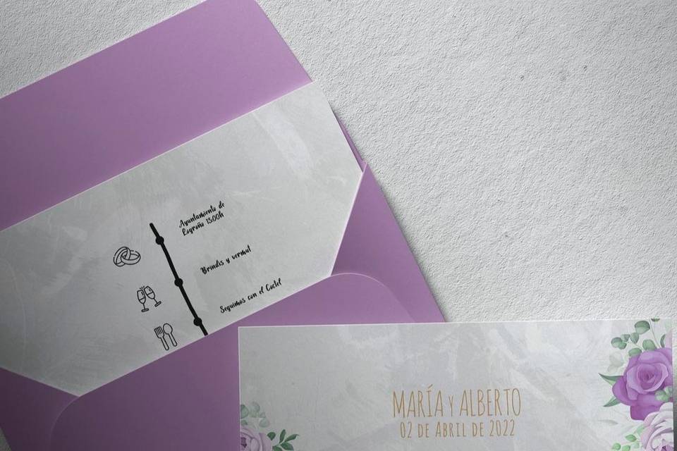Invitación de María y Alberto