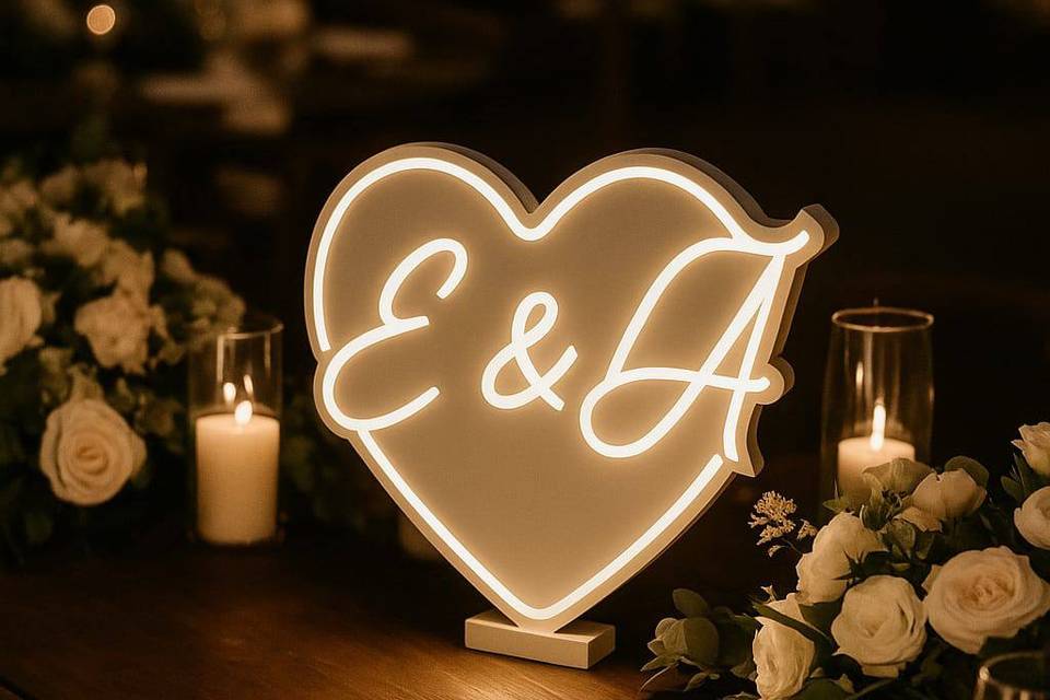Decoración luz boda