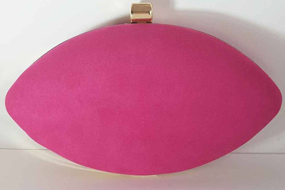 Bolso ovalado fucsia