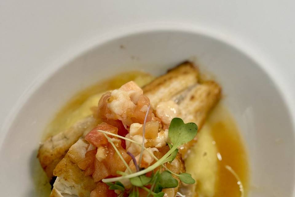 Timbal de bacalao con patata