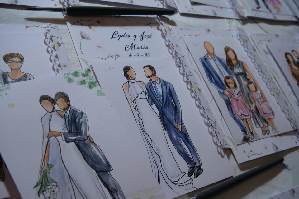 Acuarelas de invitados