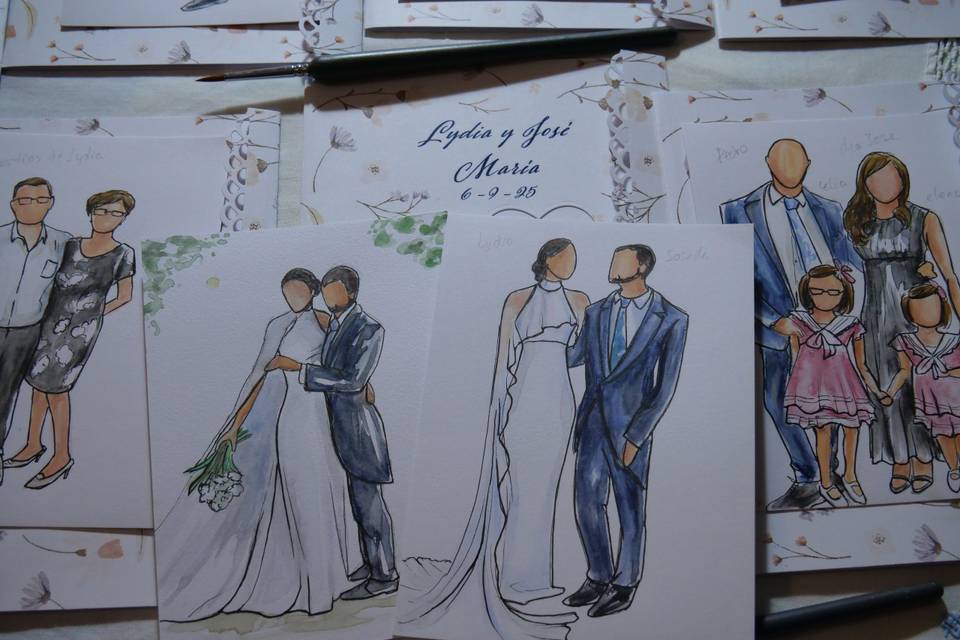 Arte en vivo para invitados