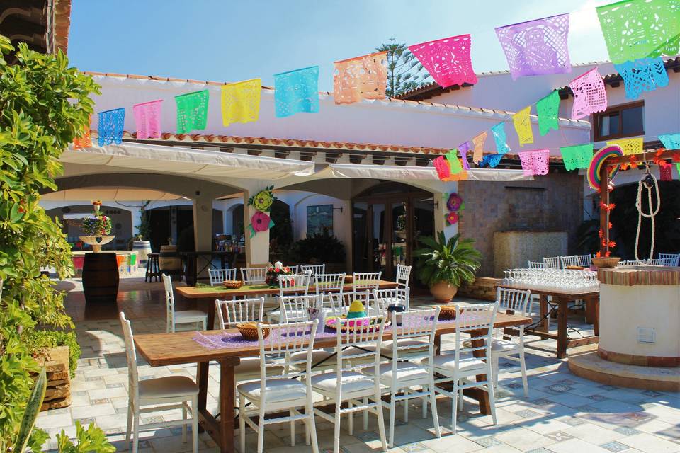 Patio del Pozo. Boda temática