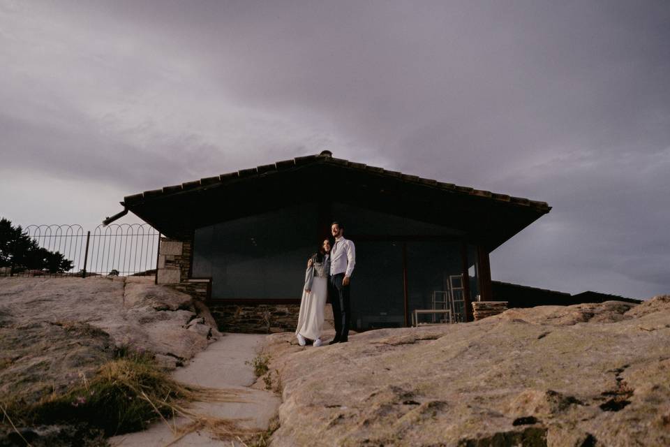Pareja al atardecer