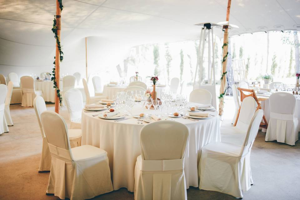 Decoración carpa - bodas