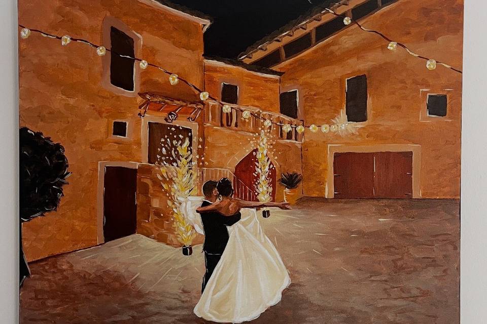 Live Wedding Painting