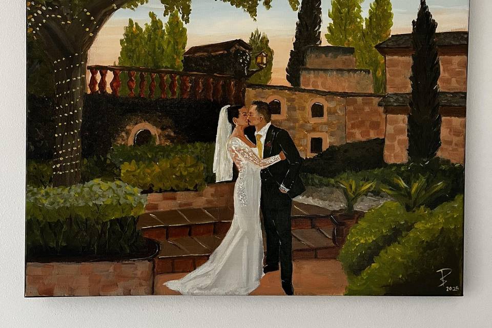 Live Wedding Painting
