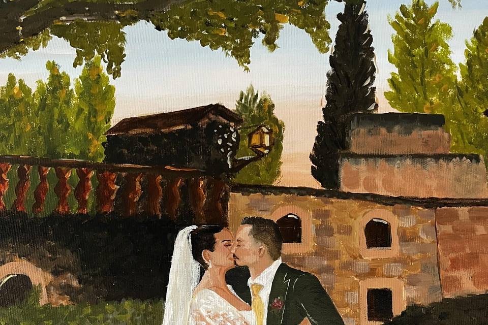 Live Wedding Painting