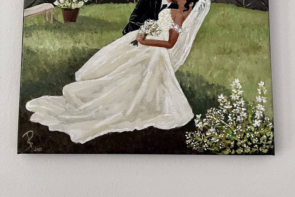 Live Wedding Painting