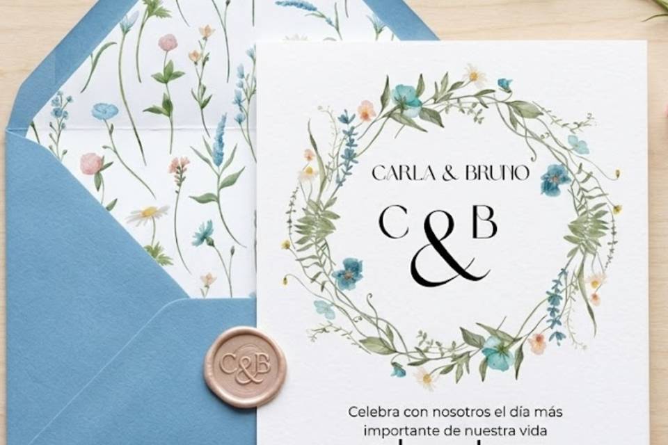 Azul y verde IV