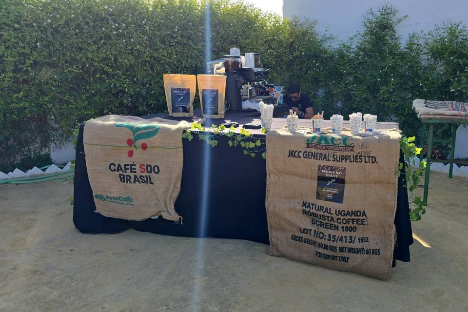 Coffee corner en Boda M&J