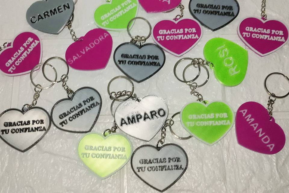 Llaveros personalizados