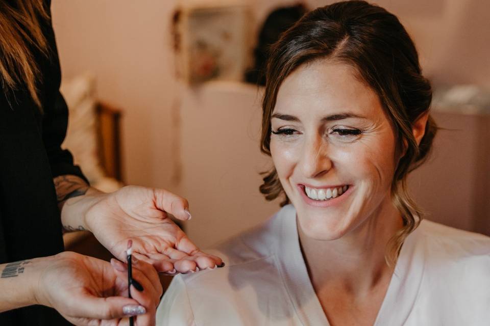 Maquillaje y peinado novia