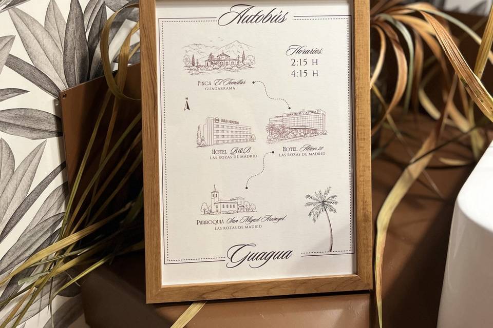 Cartel de autobuses