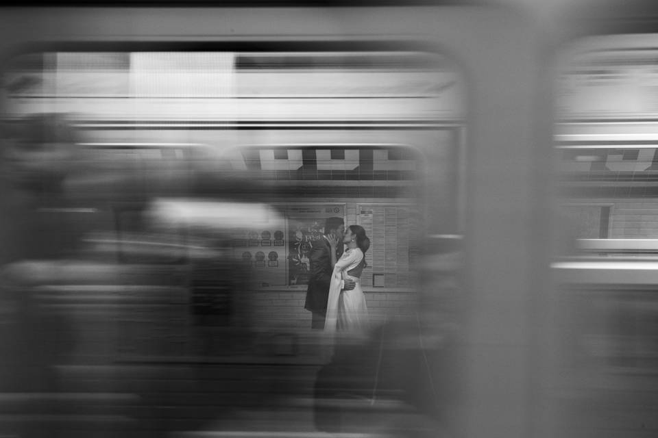 Pasión en el metro de París