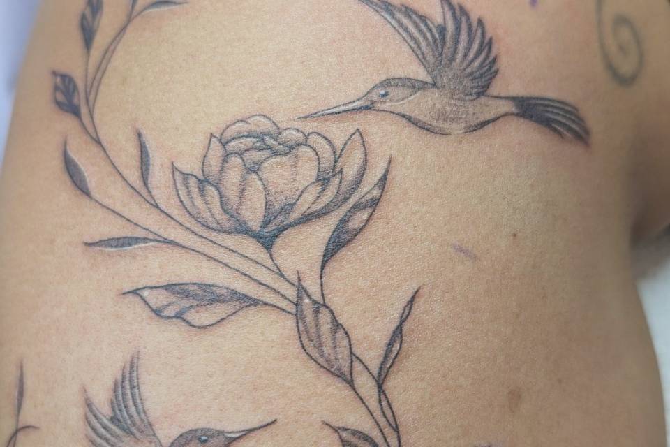 Tatuaje en el estudio