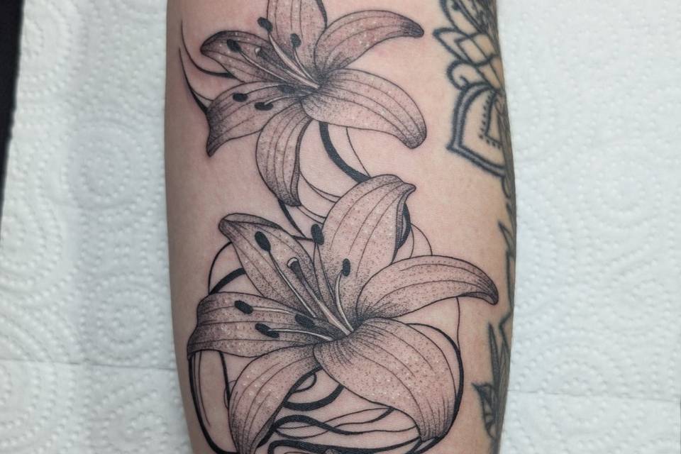 Tatuaje en el estudio