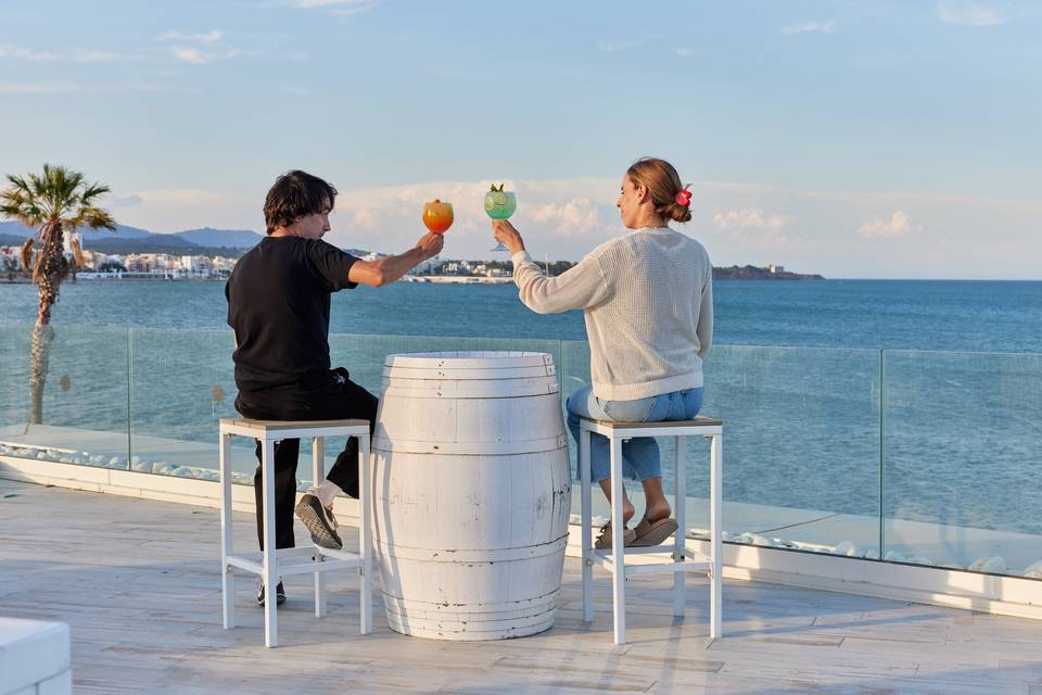 Rooftop con vistas al mar
