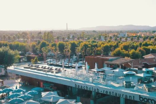 Rooftop con vistas a los arrozales