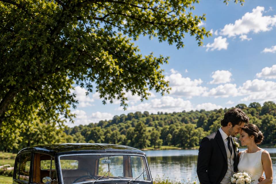 Boda en lago