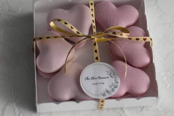 Caja macarons corazón