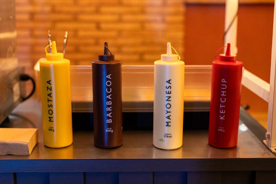 Salsas perritos calientes