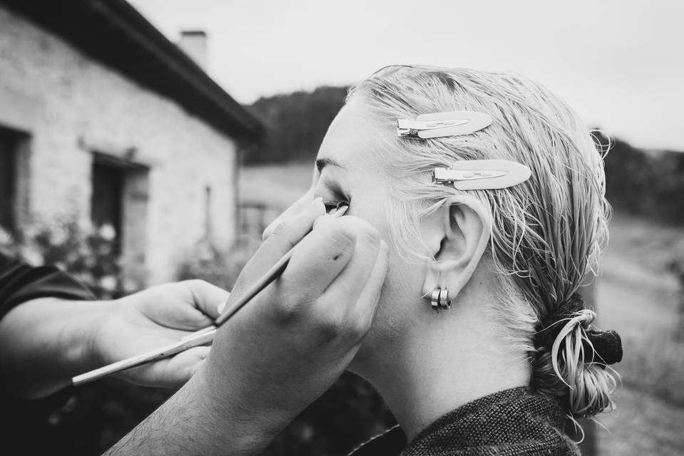 Preparativos y maquillaje