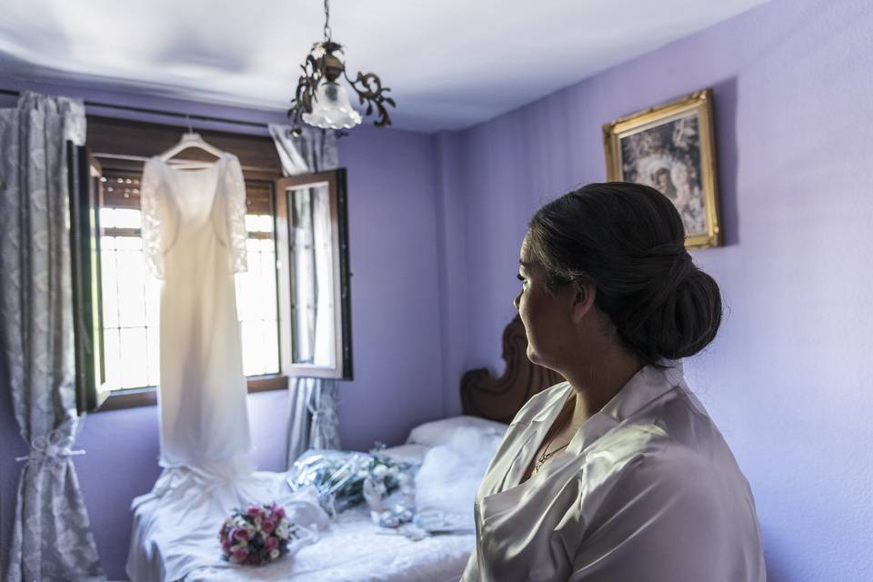 Preparativos de la novia