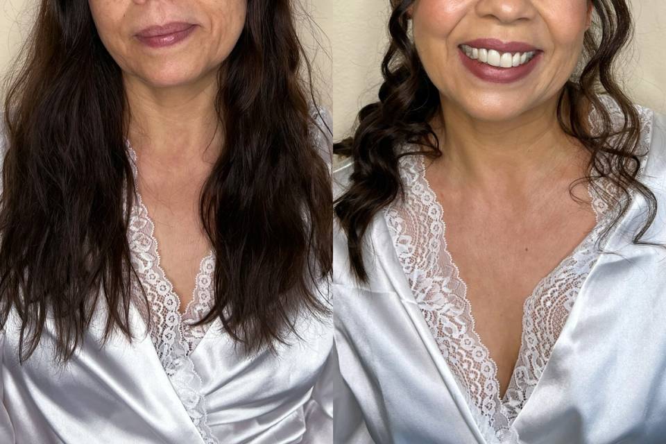 Antes y después novia