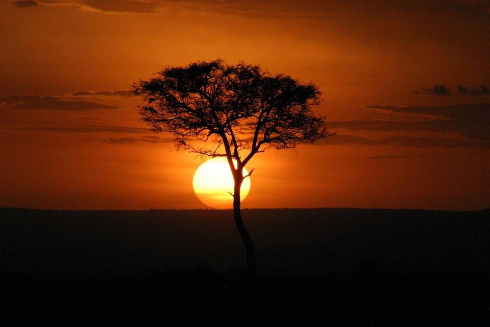 Atardecer en Kenia