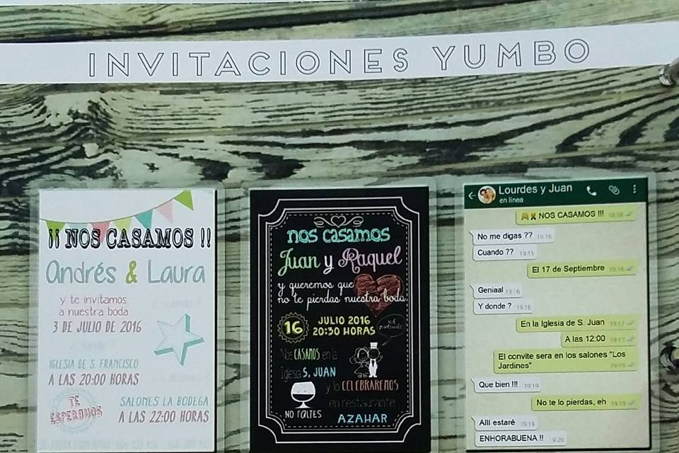 Invitaciones en Imán