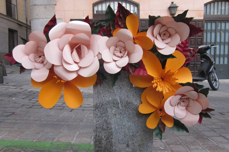 Flores maxi para decoración de boda