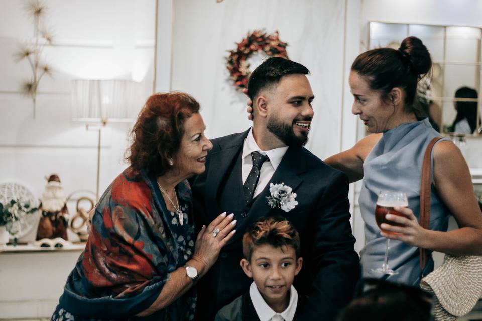 La familia siempre apoyando