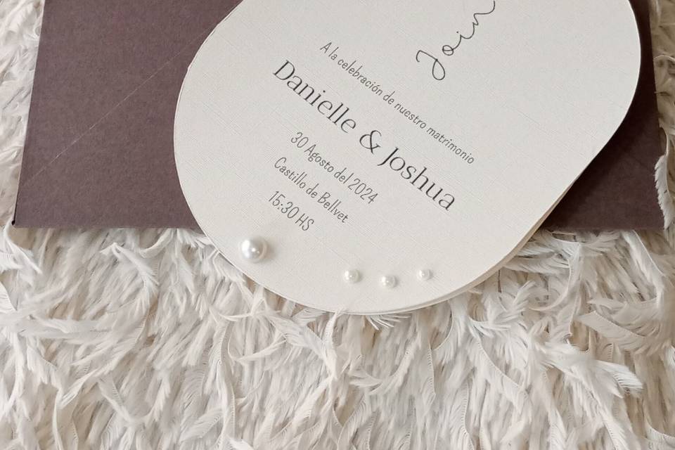 Inv y Sobre Boda Minimalista