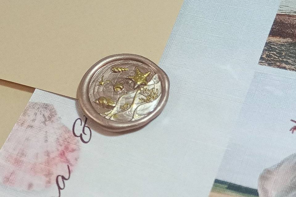 Lacre con diseño Marino