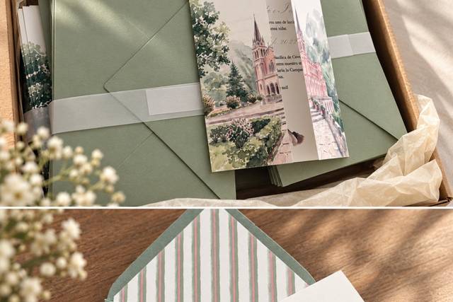 Invitación triptico